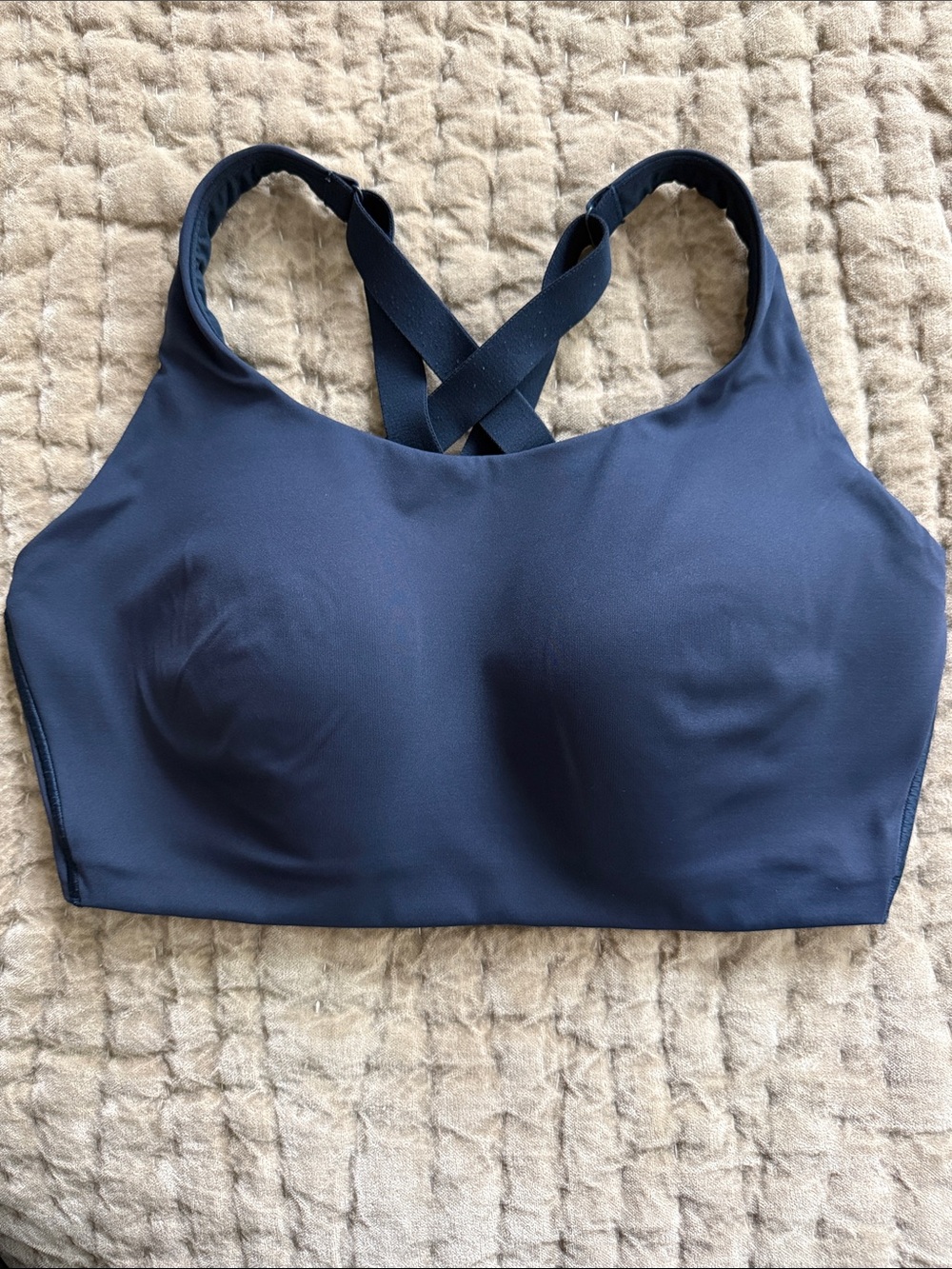 lululemon athletica Navy Energy Bra-Crossback Seamless Sports Bra 36DD